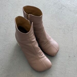 MM6 Pink Ankle Boots